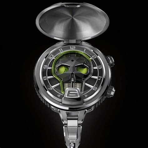 skull watch; watch